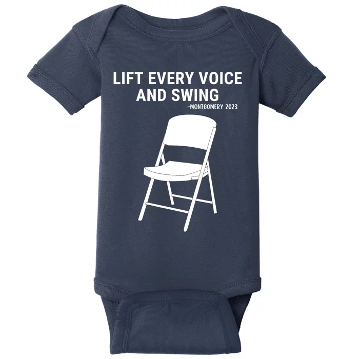 Lift Every Voice And Swing Trending Montgomery White Chair Baby Bodysuit