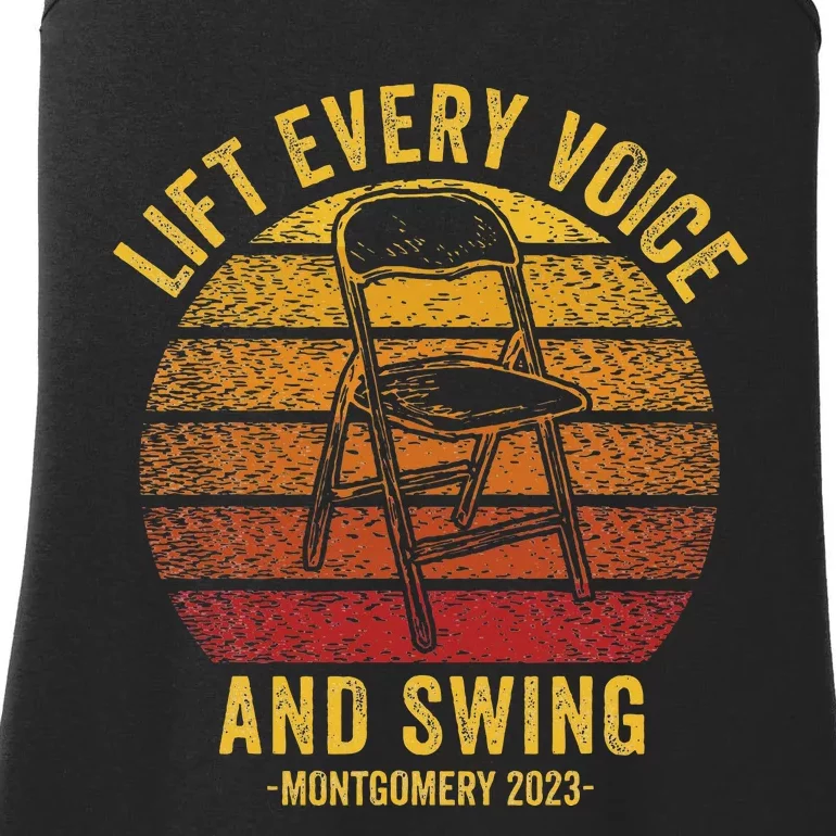 Lift Every Voice And Swing Trending Montgomery Retro Chair Ladies Essential Tank