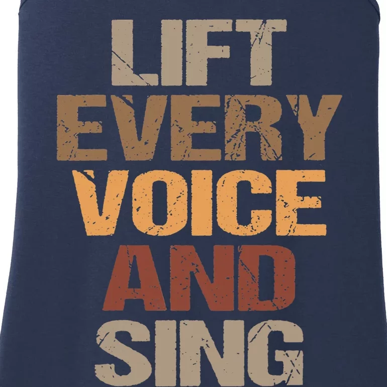 Lift Every Voice And Sing Juneteenth Black History Month Ladies Essential Tank