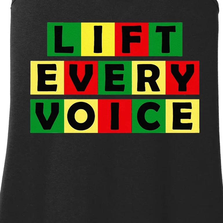 Lift Every Voice Black National Anthem Black Pride History Ladies Essential Tank