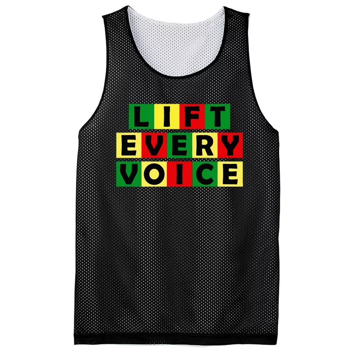 Lift Every Voice Black National Anthem Black Pride History Mesh Reversible Basketball Jersey Tank