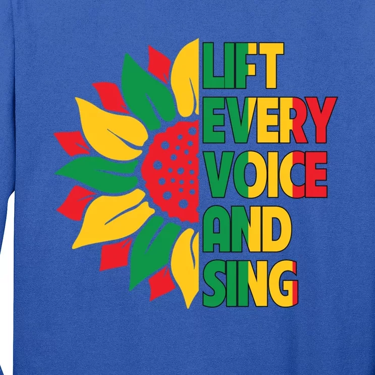 Lift Every Voice And Sing Freedom Day Sunflower Junenth Gift Long Sleeve Shirt