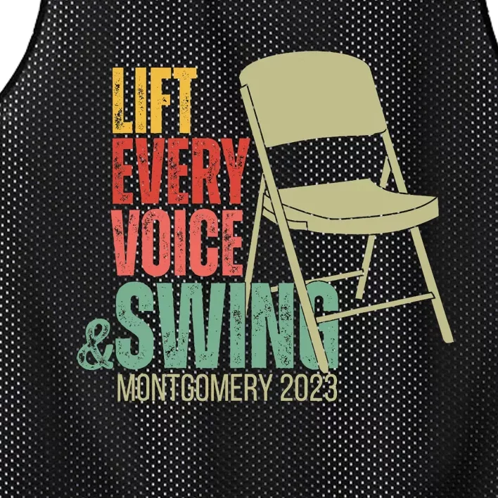 Lift Every Voice And Swing Trending Montgomery White Chair Mesh Reversible Basketball Jersey Tank