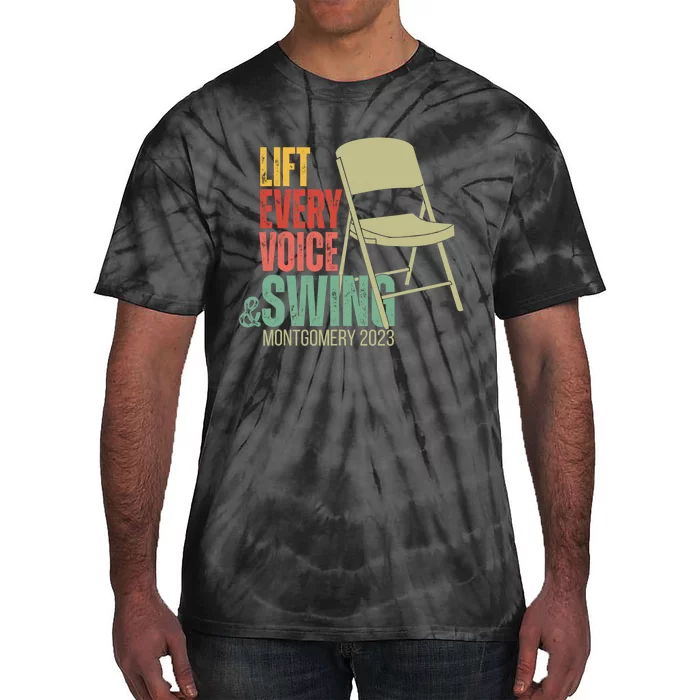 Lift Every Voice And Swing Trending Montgomery White Chair Tie-Dye T-Shirt