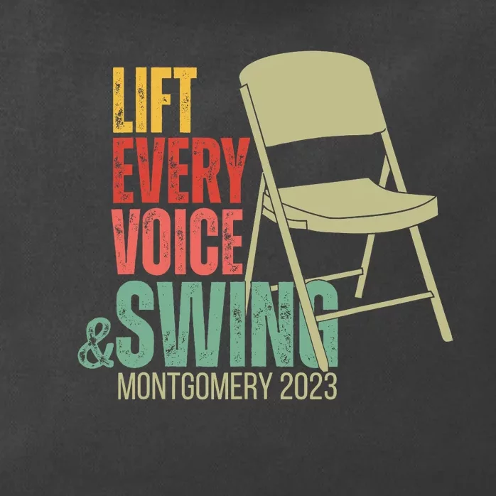 Lift Every Voice And Swing Trending Montgomery White Chair Zip Tote Bag