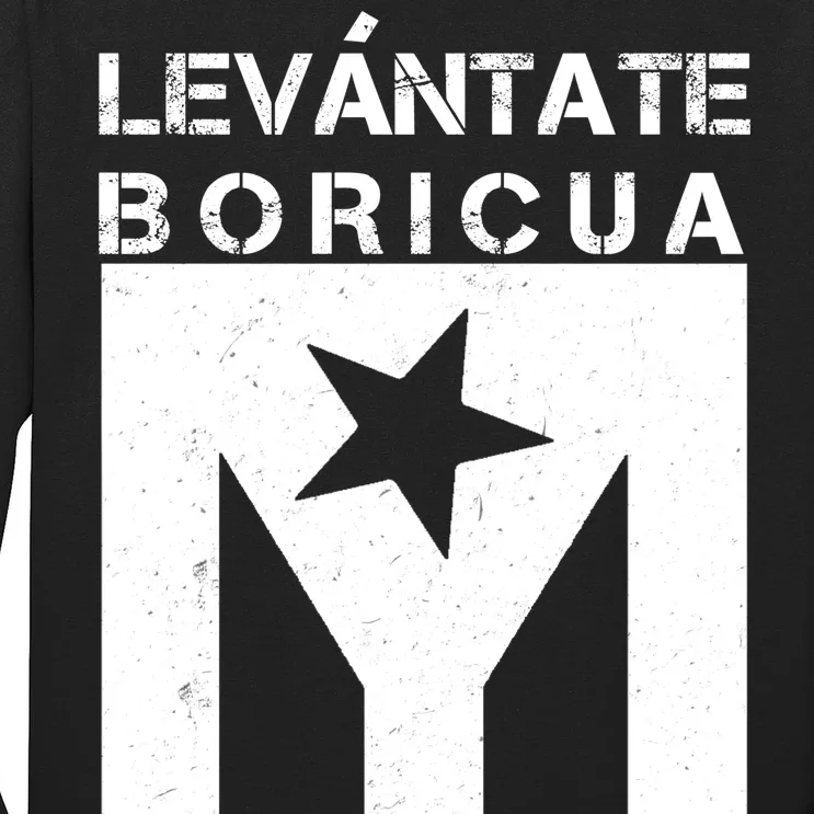 Levantate Boricua Flag Ricky Renuncia Long Sleeve Shirt