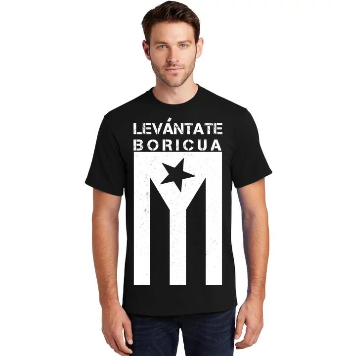 Levantate Boricua Flag Ricky Renuncia Tall T-Shirt