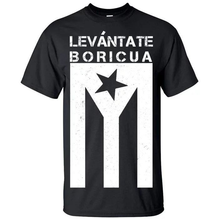 Levantate Boricua Flag Ricky Renuncia Tall T-Shirt