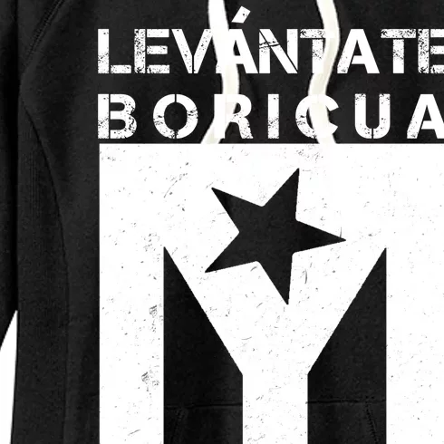 Levantate Boricua Flag Ricky Renuncia Women's Fleece Hoodie