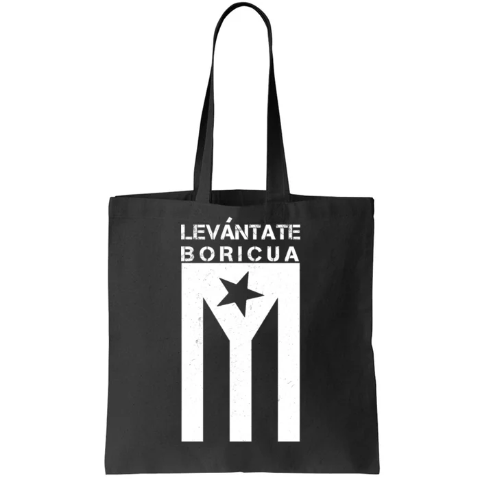 Levantate Boricua Flag Ricky Renuncia Tote Bag