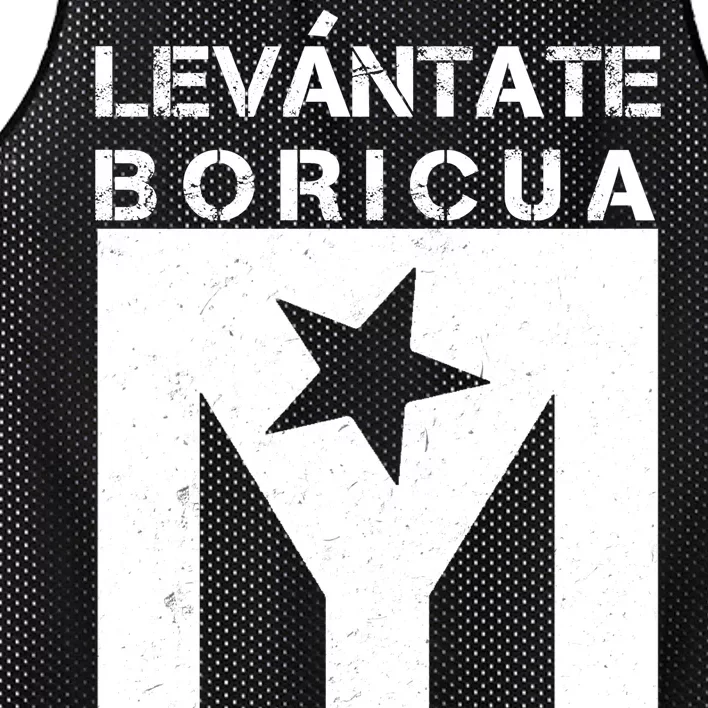 Levantate Boricua Flag Ricky Renuncia Mesh Reversible Basketball Jersey Tank