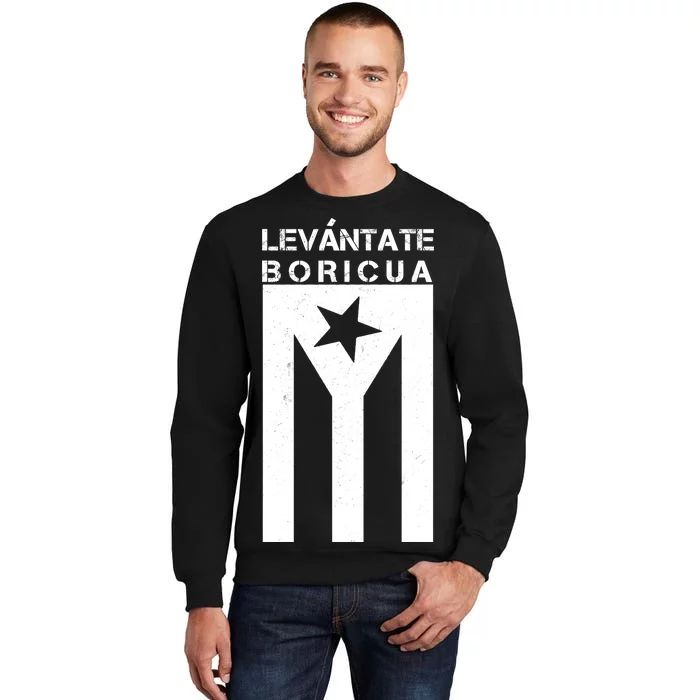 Levantate Boricua Flag Ricky Renuncia Tall Sweatshirt