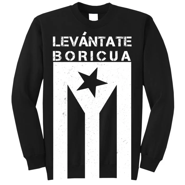 Levantate Boricua Flag Ricky Renuncia Tall Sweatshirt