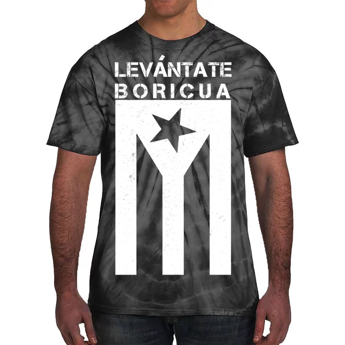 Levantate Boricua Flag Ricky Renuncia Tie-Dye T-Shirt