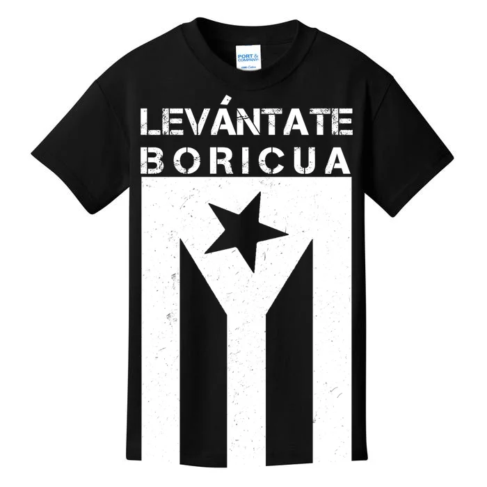 Levantate Boricua Flag Ricky Renuncia Kids T-Shirt