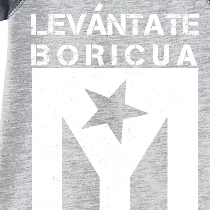 Levantate Boricua Flag Ricky Renuncia Infant Baby Jersey Bodysuit