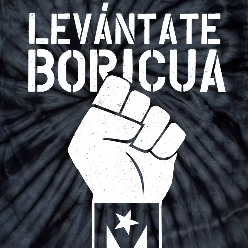 Levantate Boricua Ricky Renuncia Puerto Rico Tie-Dye T-Shirt