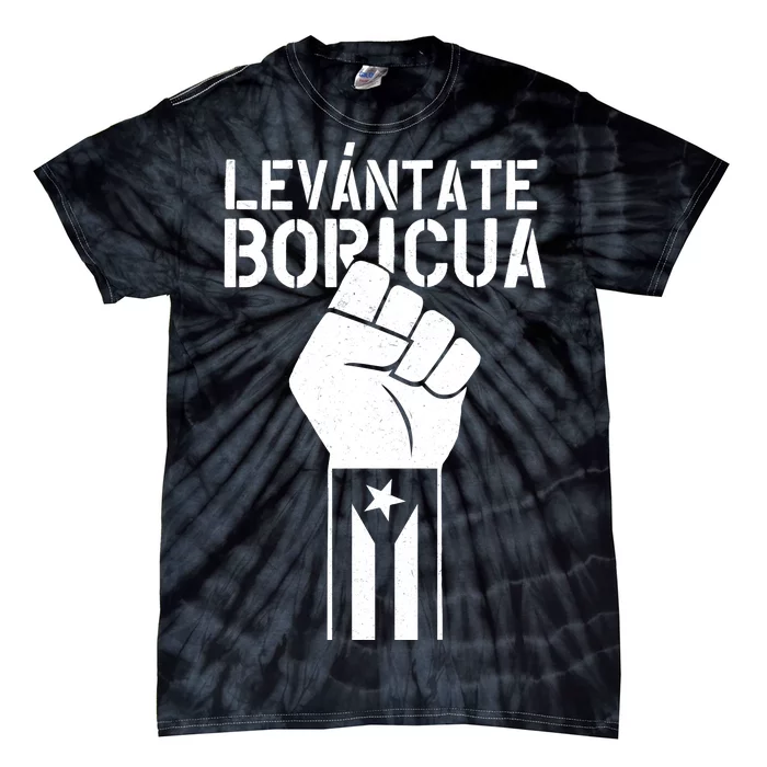 Levantate Boricua Ricky Renuncia Puerto Rico Tie-Dye T-Shirt