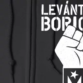 Levantate Boricua Ricky Renuncia Puerto Rico Full Zip Hoodie