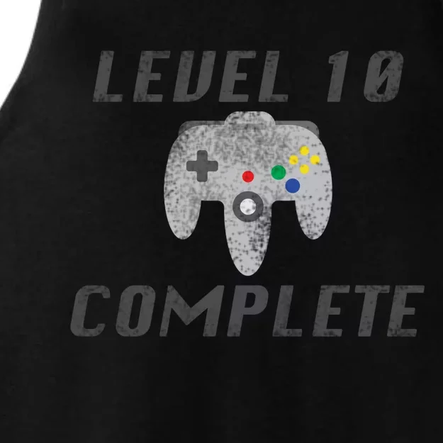 Level 10 Complete 10th Birthday Ladies Tri-Blend Wicking Tank