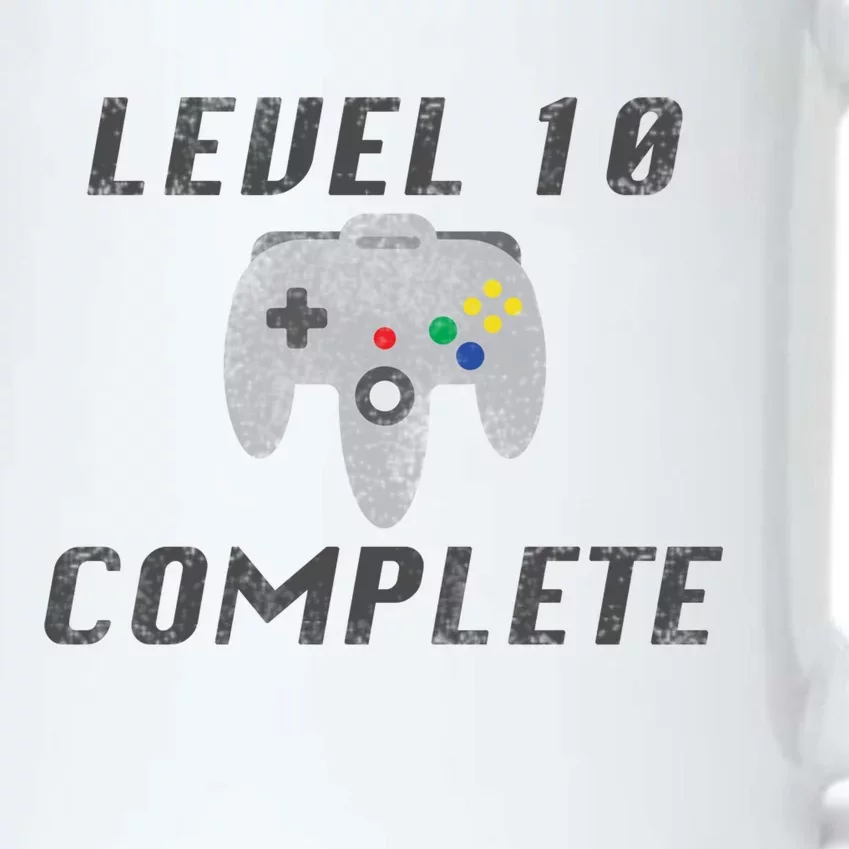 Level 10 Complete 10th Birthday Black Color Changing Mug