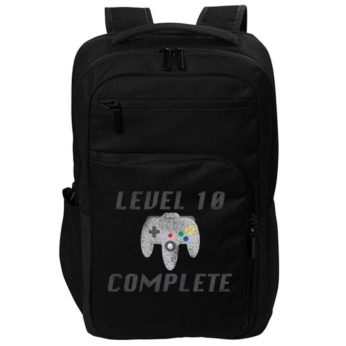 Level 10 Complete 10th Birthday Impact Tech Backpack