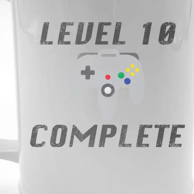 Level 10 Complete 10th Birthday Front & Back Beer Stein