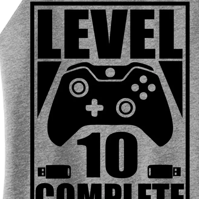 Level 10 Complete Video Gamer 10th Birthday Women’s Perfect Tri Rocker Tank