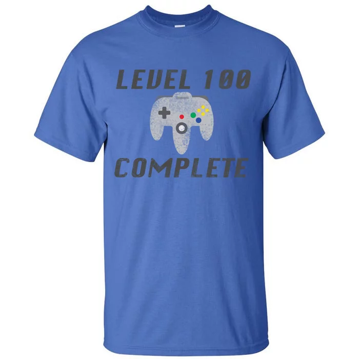 Level 100 Complete 100th Birthday Tall T-Shirt