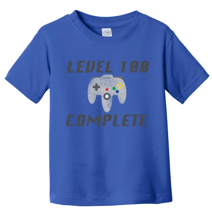 Level 100 Complete 100th Birthday Toddler T-Shirt