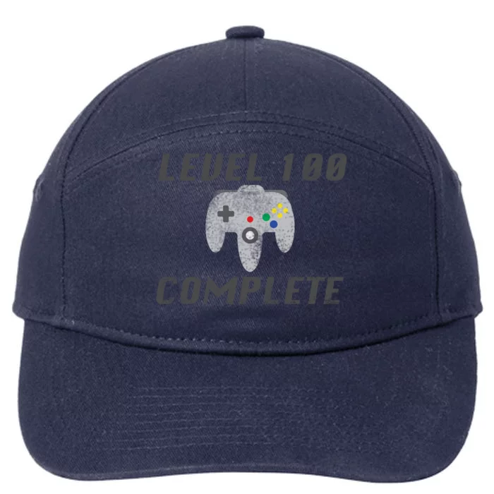 Level 100 Complete 100th Birthday 7-Panel Snapback Hat