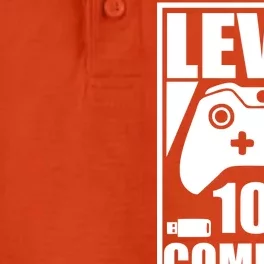 Level 100 Complete Video Gamer 100th Birthday Dry Zone Grid Performance Polo