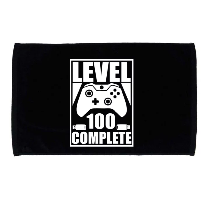 Level 100 Complete Video Gamer 100th Birthday Microfiber Hand Towel