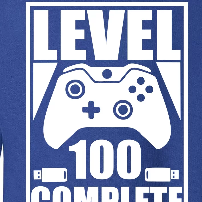 Level 100 Complete Video Gamer 100th Birthday Toddler Sweatshirt