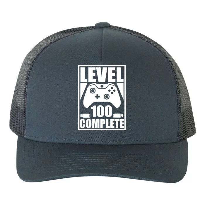 Level 100 Complete Video Gamer 100th Birthday Yupoong Adult 5-Panel Trucker Hat