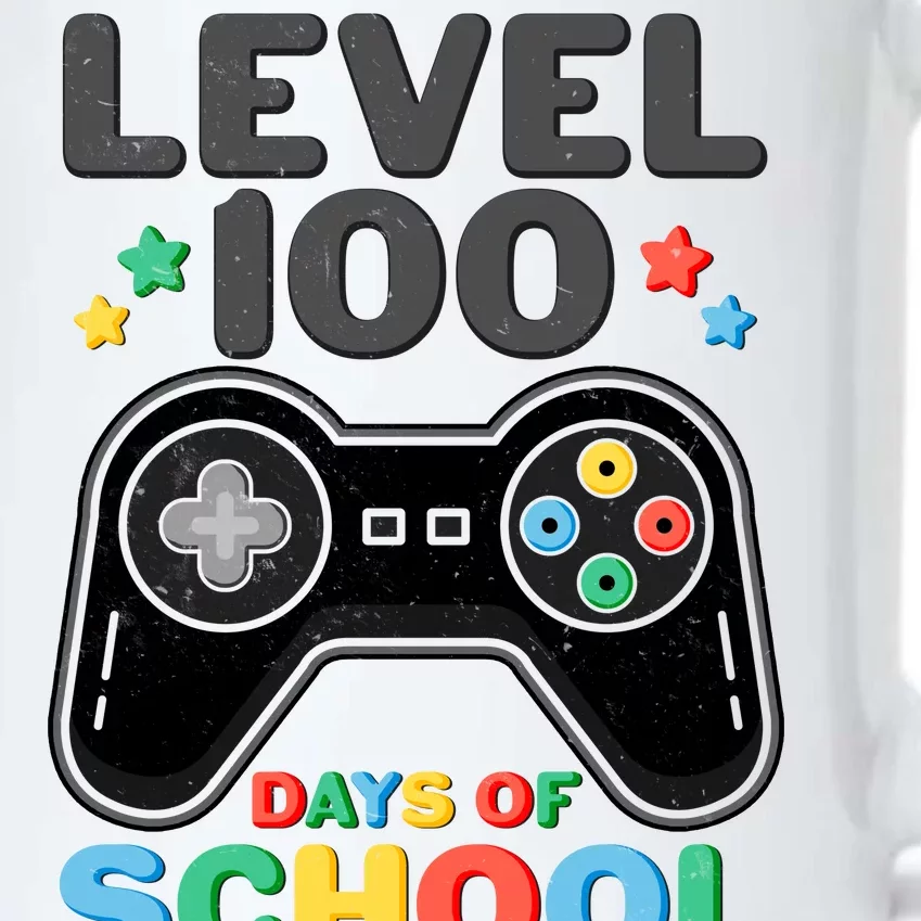 Level 100 Days Of School Completed Gamer Black Color Changing Mug