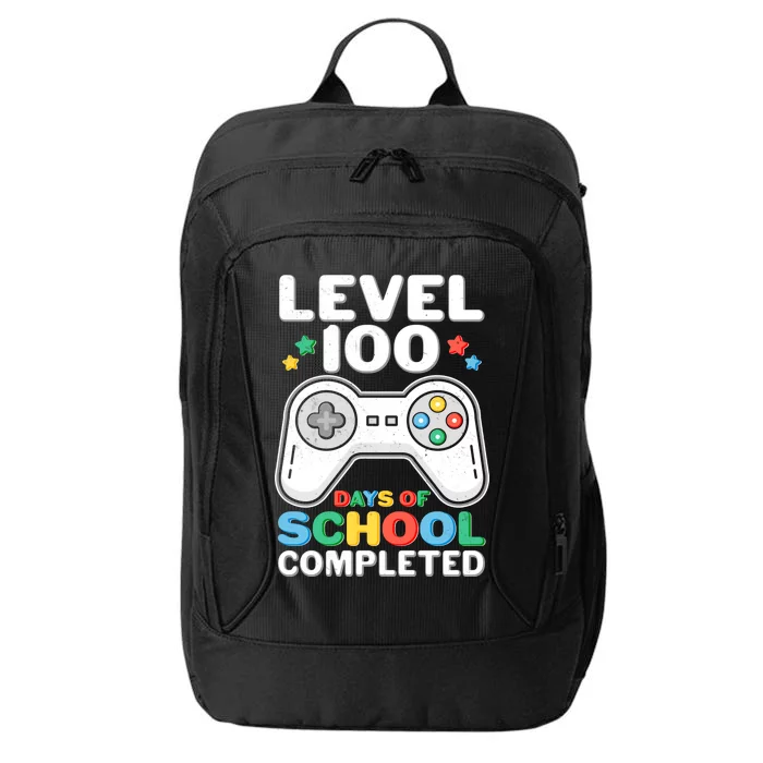 Level 100 Days Of School Completed Gamer City Backpack