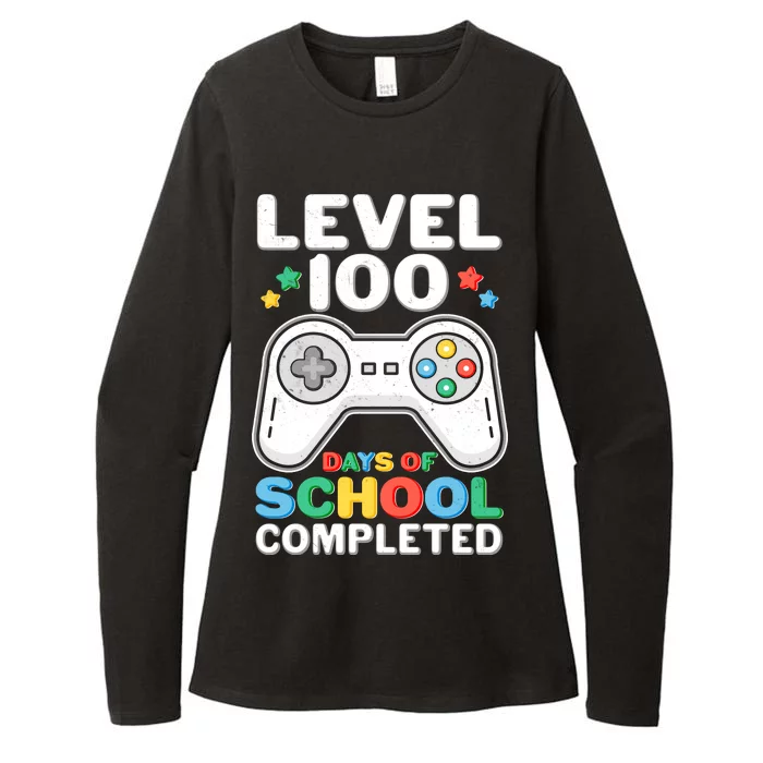 Level 100 Days Of School Completed Gamer Womens CVC Long Sleeve Shirt