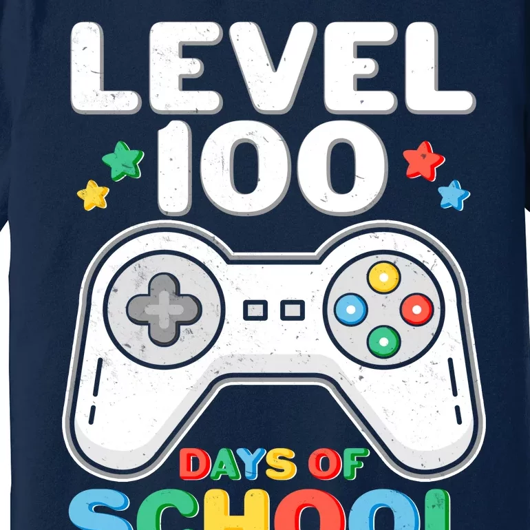 Level 100 Days Of School Completed Gamer Premium T-Shirt