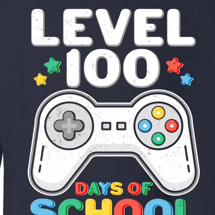 Level 100 Days Of School Completed Gamer Toddler Sweatshirt