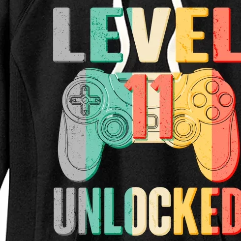 Level 11 Unlocked 11th Birthday Women's Fleece Hoodie