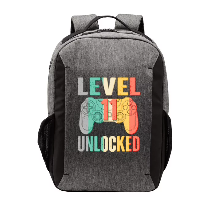 Level 11 Unlocked 11th Birthday Vector Backpack