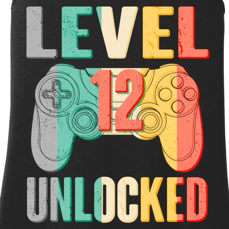 Level 12 Unlocked Twelve Years Old Ladies Essential Tank