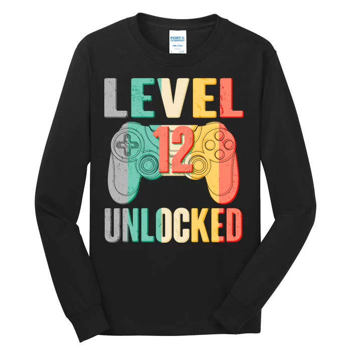 Level 12 Unlocked Twelve Years Old Tall Long Sleeve T-Shirt