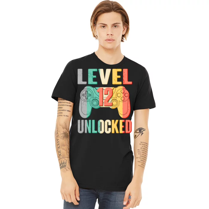 Level 12 Unlocked Twelve Years Old Premium T-Shirt