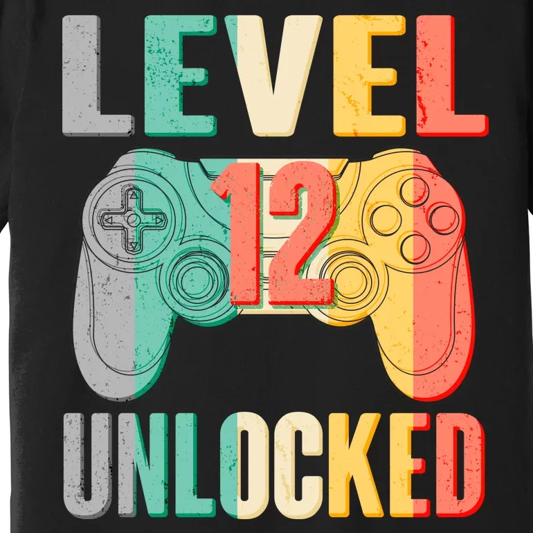 Level 12 Unlocked Twelve Years Old Premium T-Shirt