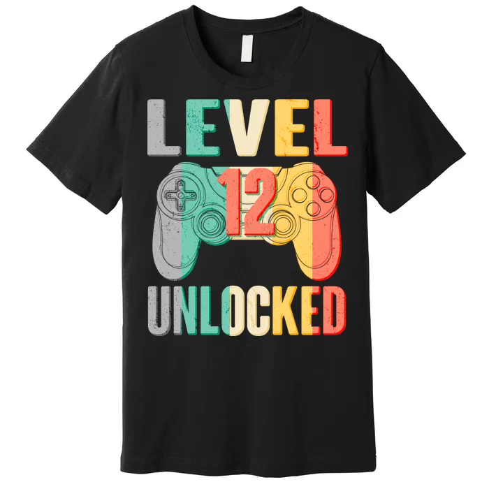 Level 12 Unlocked Twelve Years Old Premium T-Shirt