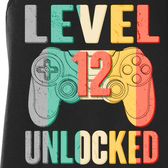 Level 12 Unlocked Twelve Years Old Women's Racerback Tank