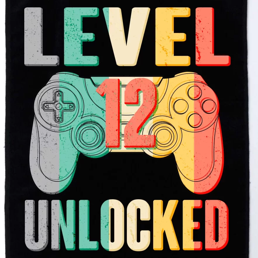 Level 12 Unlocked Twelve Years Old Platinum Collection Golf Towel