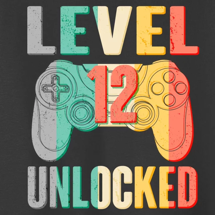 Level 12 Unlocked Twelve Years Old Toddler T-Shirt